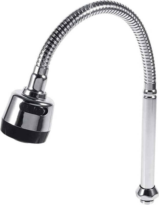 Linghhang - 1 x Küchenspülen-Wasserhahn aus Edelstahl 304 mit schwenkbarem Auslauf – Ersatzteil, passend für G1/2-Armatu...