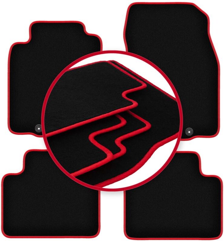 CARLUX-RED Autofußmatten für: Renault Koleos II SUV (2016-)