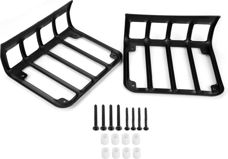 Jeffergarden - 1 Paar hintere Rücklichtlampenabdeckung Schutzfolie für Jeep Wrangler