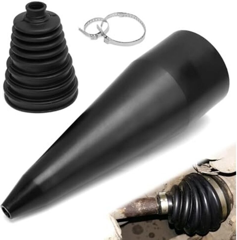 Thumbnail - Achsmanschette Universal, Antriebswellenmanschette mit Metallschellen, Achsmanschette zum Kleben, Achsmanschetten Falten...