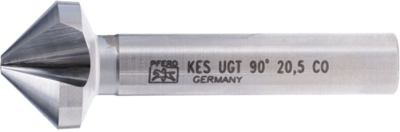 PFERD TOOLS HSSE Co5 Kegel-und Entgratsenker 90° Ø 20,5 mm Schaft-Ø 10 mm DIN 335 C mit Ungleichteilung