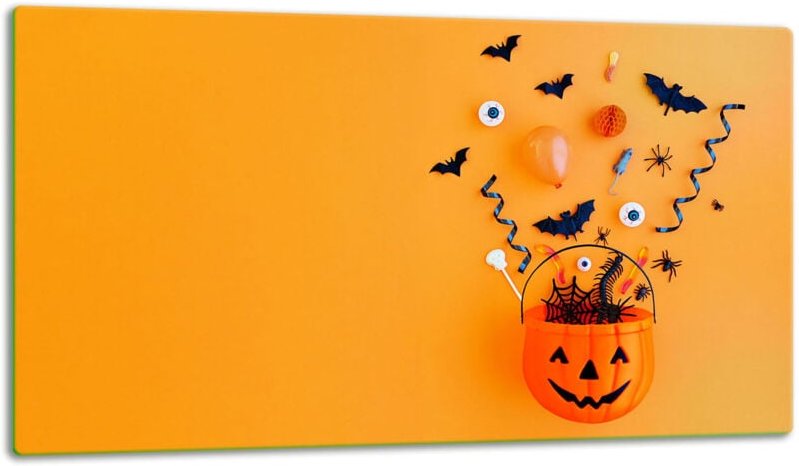 Glasschild Schneidebrett 52x30 Halloween