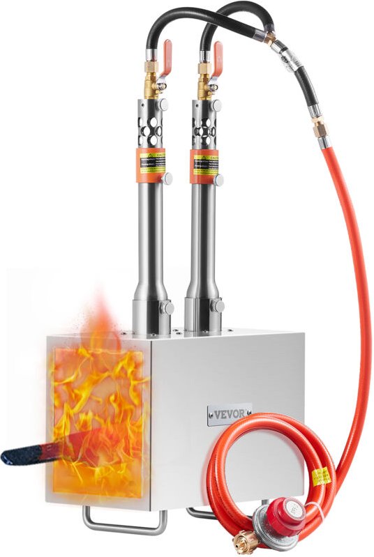 Tragbare Propan-Schmiede von, Hufschmiede mit 2 Brennern, 2600℉ Gasschmiede für die Werkzeug- und Messerherstellung, qua...