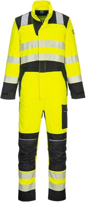 PW3 FR Hochsichtbarkeit Gelb/Schwarz Overall XL - FR(50-52) - UK(40-41)