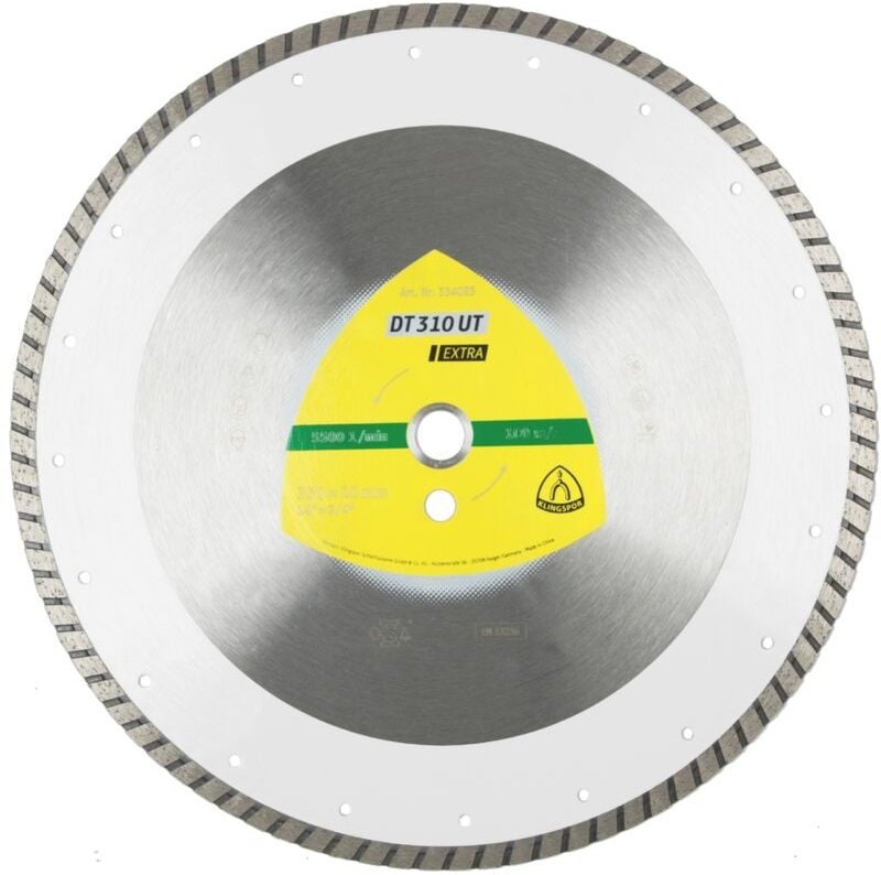 Klingspor - dt 310 ut Diamanttrennscheiben, 300 x 3 x 20 mm 3 x 10 mm, geschlossener Rand Turbo