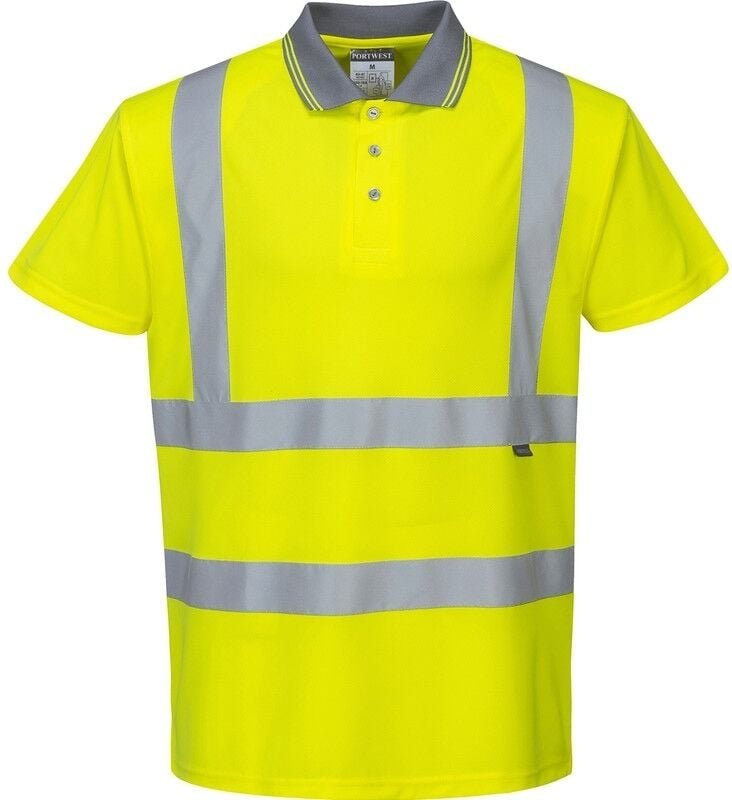 Polo Hochsichtbar Kurzarm Gelb 2XL