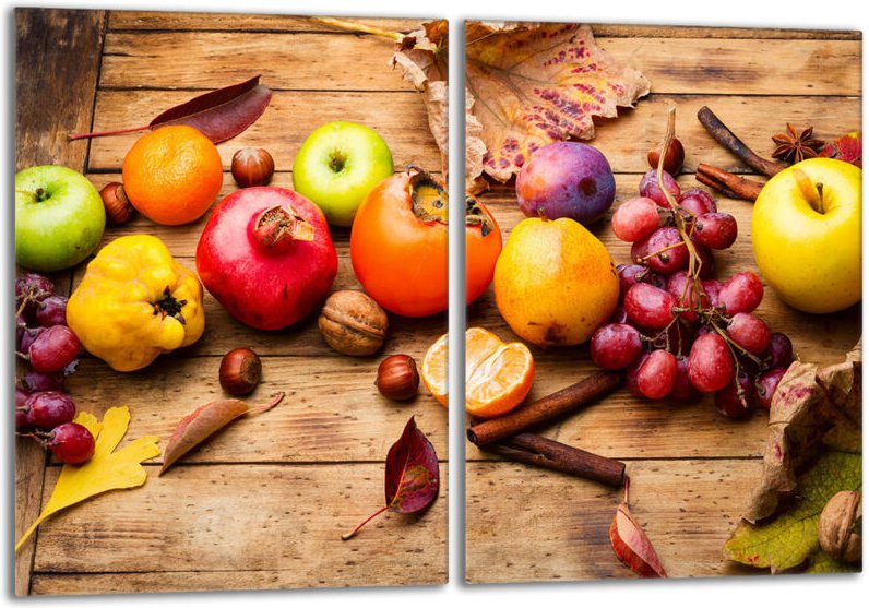 Glasschutzplatte für den Herd 2x40x52 Fruit