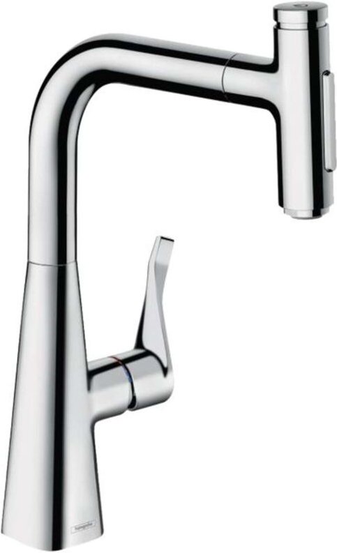 M71 - Spültischarmatur M7117-H240 mit ausziehbarer Geschirrbrause, sBOX, verchromt 73817000 - Hansgrohe