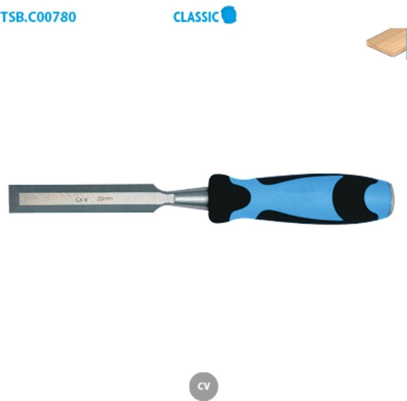 Holzbeil mit Mehrstoffgriff für Holz Classic Long. Länge 125. Breite 265. Nützlich 140. Breite 16.