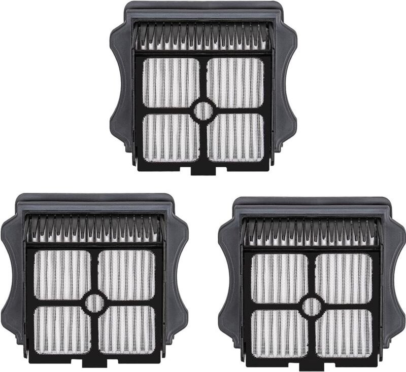 3 Stück) HEPA-Filter kompatibel mit Tineco iFloor 3/ Floor One S3/ Floor One S5/ Floor One S5 Pro 2, leichter Filter für...
