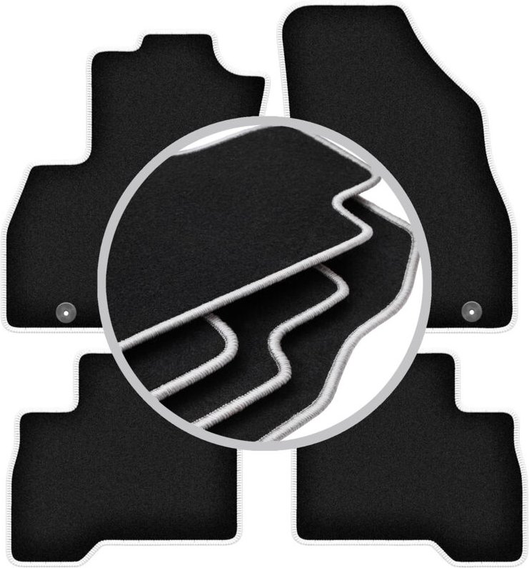 CARLUX-SILVER Automatten für: Fiat Fiorino III Kombivan (2007-2017)