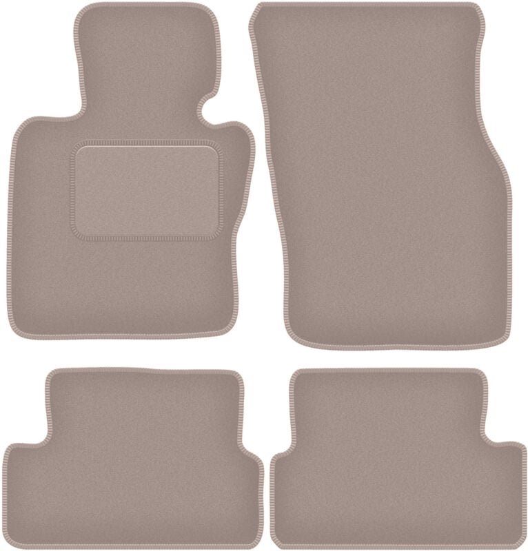 Beige Velours-Fußmatten für: Mini Countryman Fließheck (2014-)