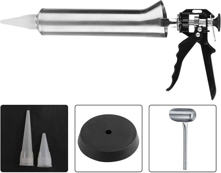 Prenfle - Eosnow Dicke Edelstahl-Keramikfliesen-Kartuschenpistole, Mörtel-Injektionspistole, Sprühgerät, Kartuschenwerkz...
