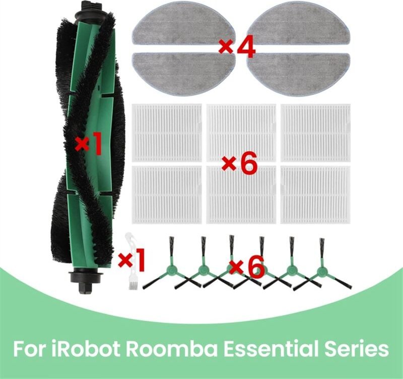 18-teiliges Set, Ersatzteile für Y0140/Y0110 Roboterstaubsauger