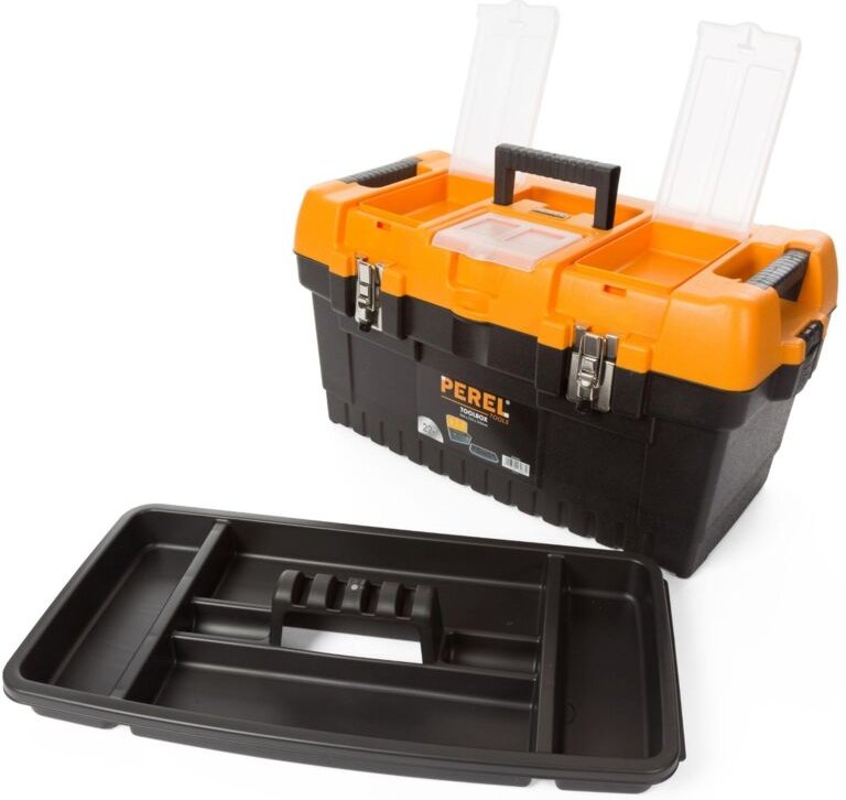 Werkzeugkasten mit Metallverschlüssen - 564 x 310 x 310 mm - 54 l