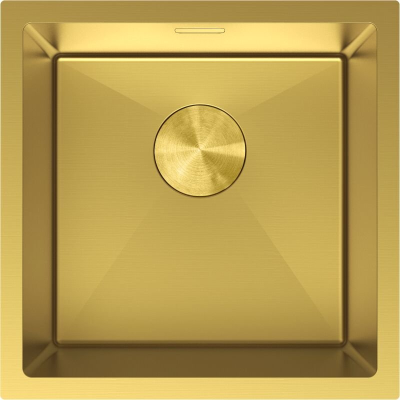 Mexen - Trixo Edelstahlspüle 1-beckig 440 x 440 mm, Gold - 6413441000-55