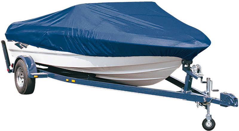 Pro.tec - Bootsabdeckplane mit Zubehör bis 425-487x230 cm (l) Blau