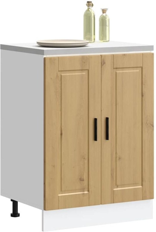 Küchenunterschrank Porto Artisan-Eiche Holzwerkstoff vidaXL