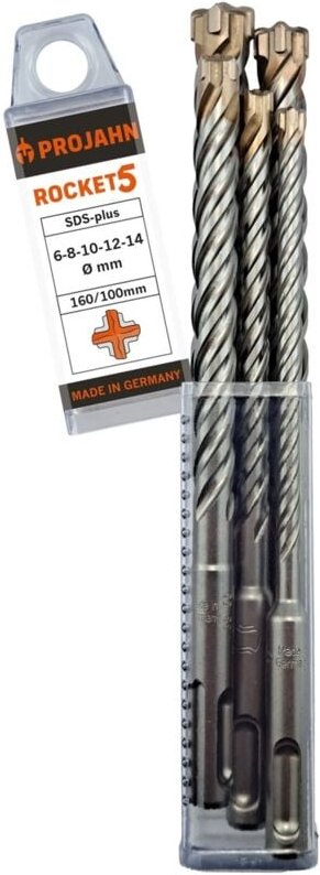 Rocket 5 SDS-plus Set 5-tlg. ø 6-8-10-12-14x160 mm - Projahn
