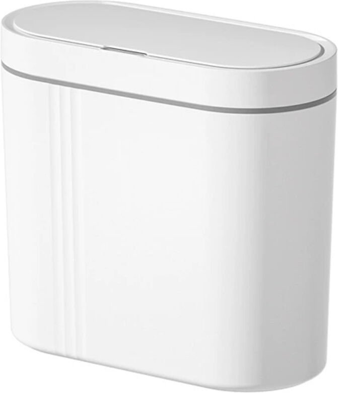 Cracked Smart Mülleimer für Küche und Bad, Wandmontierter automatischer Sensor-Mülleimer mit Klappdeckel