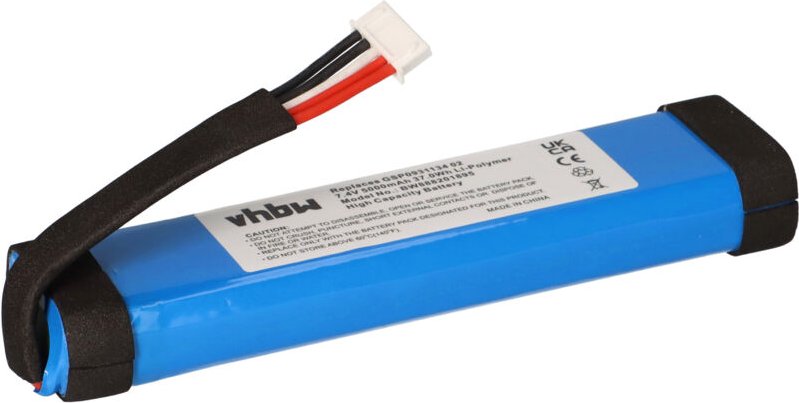 Vhbw - Akku kompatibel mit jbl Xtreme Splashproof Lautsprecher Boxen Speaker (5000 mAh, 7,4 v, Li-Polymer)