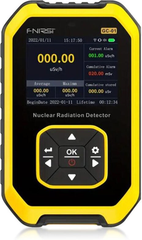 GeigerzählerGeigerzähler-Nuklearstrahlungsdetektor - Strahlungsdosimeter mit LCD-Anzeige, tragbarer, wiederaufladbarer B...