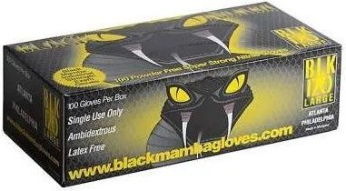 Box mit 100 Handschuhen BlackMamaba Größe l