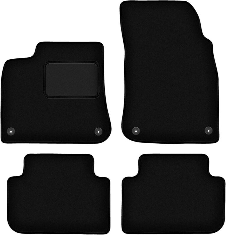 Schwarze Velours-Fußmatten für: Audi Q8 SUV (2020-)