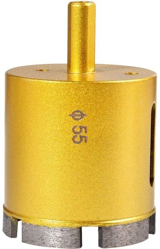 SNQ - 55 mm Diamant-Lochsäge, Hohlkernbohrer für Glas, Porzellan, Marmor, Keramik, Porzellan, Fliesen, Marmor, Granit (5...