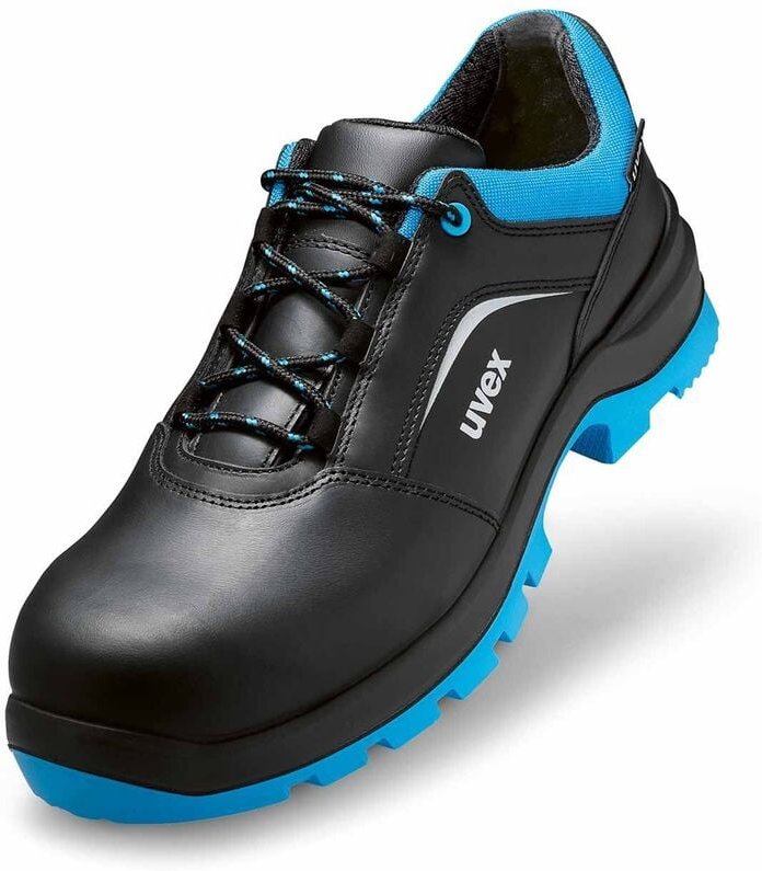 Uvex - 2 xenova Sicherheits-Halbschuh Gr.46 W11 S2 esd sr schwarz/blau 9555.8
