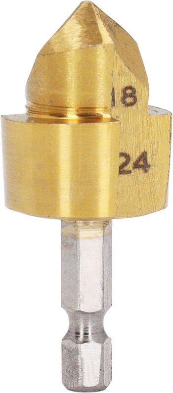 1/4 Zoll Sechskantschaft-Senkbohrer hss 18 bis 24 mm Schnittdurchmesser 90 Grad für Lochöffnung