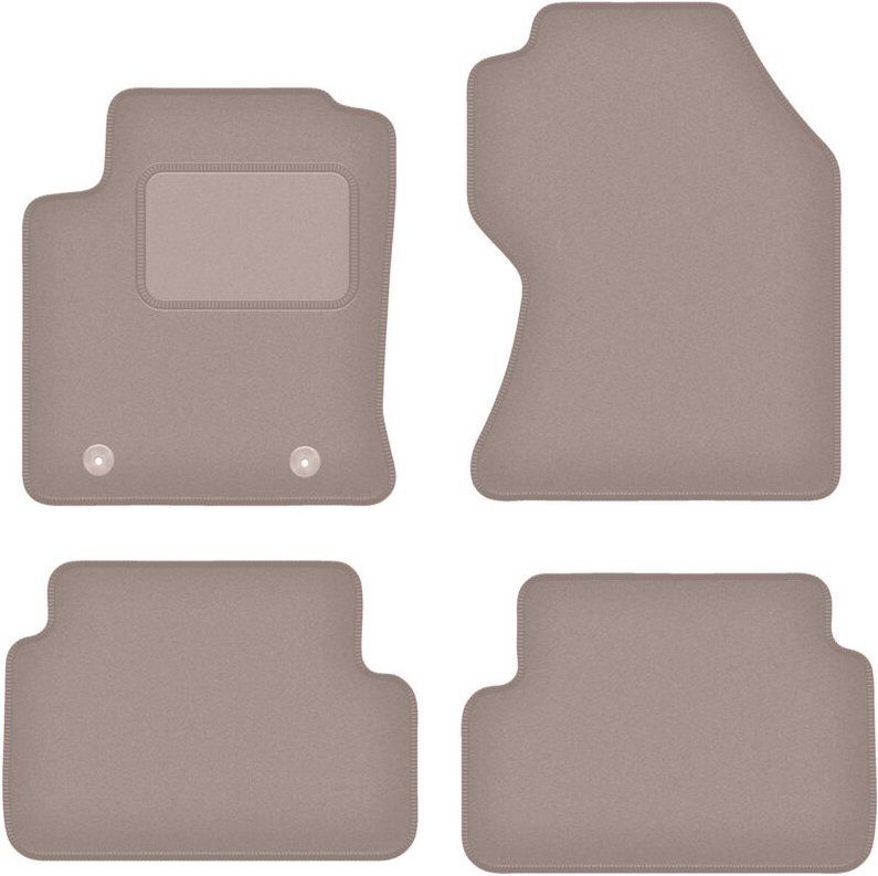 Beige Veloursmatten für: Ford Focus MK1 FL Fließheck, Limousine, Kombi (2001-2004)