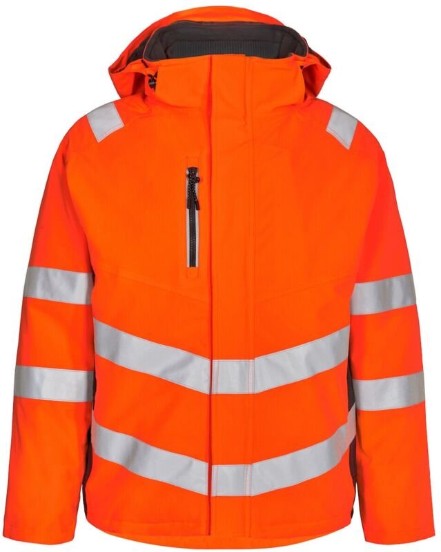 Thumbnail - ENGEL Warnschutz Winterjacke Safety 1946-930-1079 Gr. XS orange/anthrazit grau