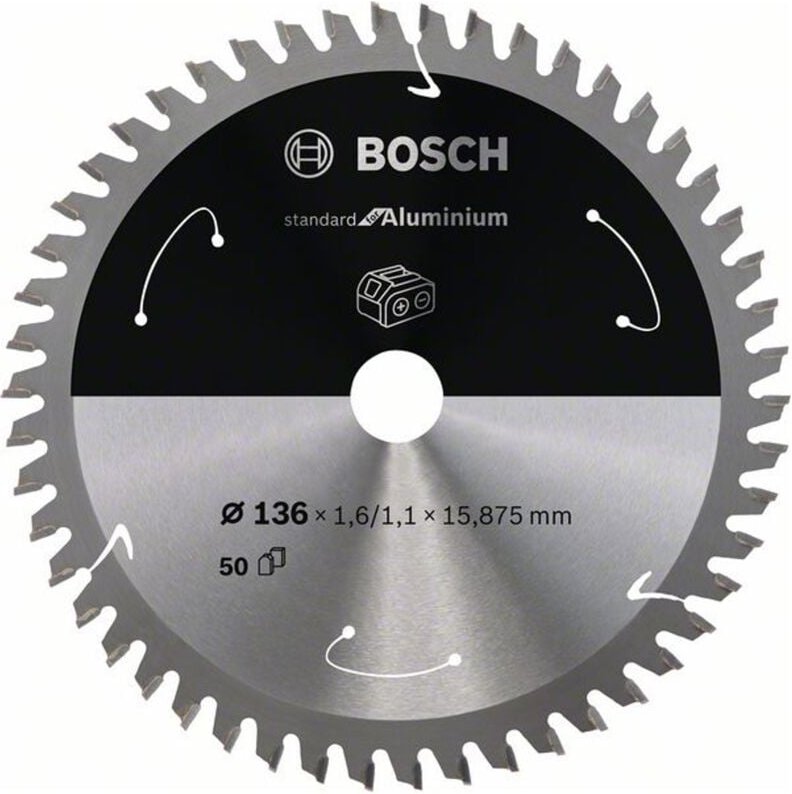 Thumbnail - Pro Aluminium cordless Kreissägeblatt, 136 x 1,6 x 15,875 mm - Bosch