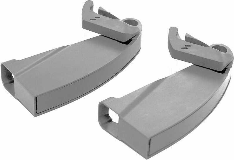 2 Stück Kesseböhmer SoftStopp-Plus-Dämpfer für LeMans ii Rechts ausschwenkbar, grau