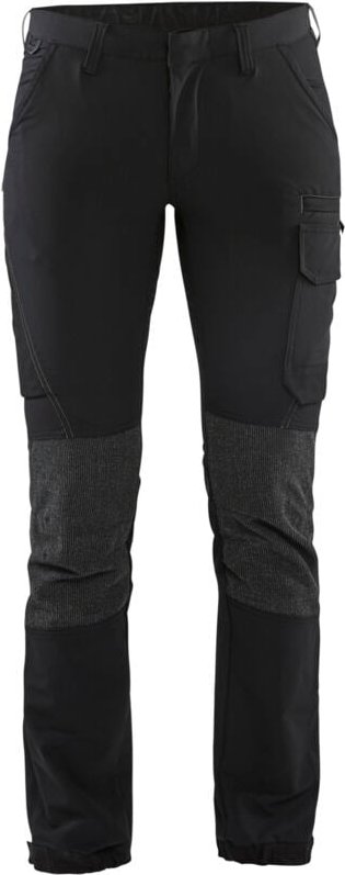 Arbeits-Hosen Wartung Stretch 4D Damen 7122 - Schwarz/Dunkelgrau XL - FR(48) - SE(C46) - Standards