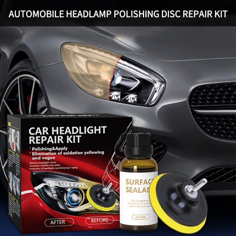 Thumbnail - Decdeal Auto -Scheinwerfer -Restaurierungskit Scheinwerferlinse Wiederherstellen Oxidation Gelbes Kratzerreparatur Flüss...