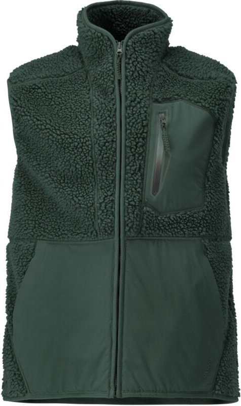 Faserpelz Thermo-Weste mit Reißverschluss Gr. 2XL, waldgrün - Mascot