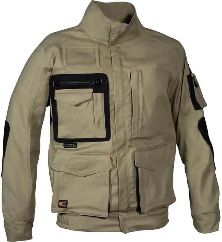 Arbeitsjacke mit Mehrfachtaschen OBERWART - Beige/Schwarz 3XL - FR (58) - EU (60)