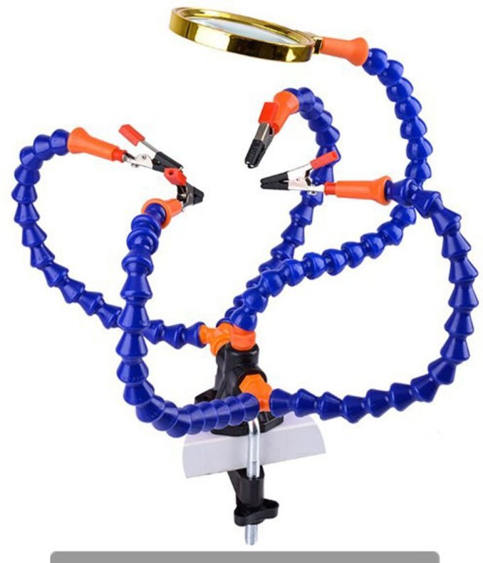 Linghhang - Multifunktionsunterstützung für dritte helfende Hand, Elektronik- und Lötarbeiten (5-cm-Klemmzange, flexible...