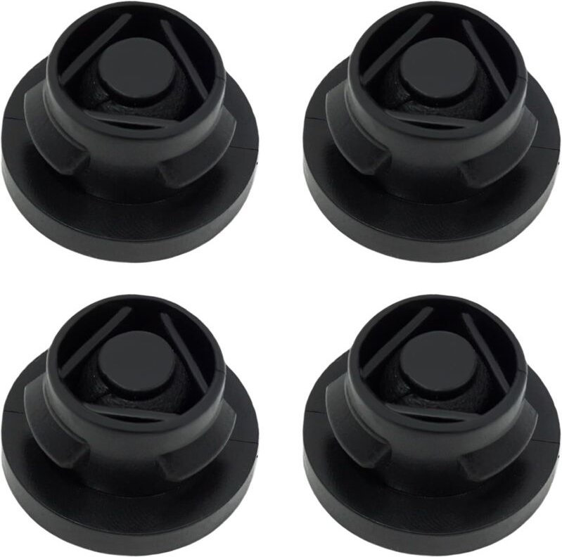 4 Stück Luftansaugkreis Silentblock Luftfilterhalter Gummi Autoluftfilter Kompatibel mit Peugeot Schwarz