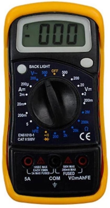 Multimeter Digital Basic 500V ac/dc 5A ac 5 a