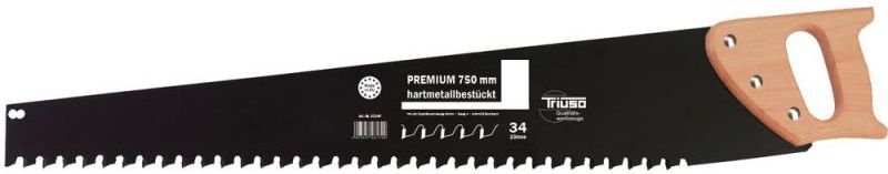 Triuso - Gasbetonsäge "premium" 750mm, 34 HM-Zähne - S734P