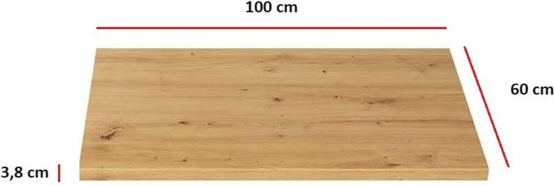 Thumbnail - Küchen Preisbombe - Küchen Arbeitsplatte 100cm 38 mm Küchenzeile Küchenblock Eiche Artisan Eko Stilo