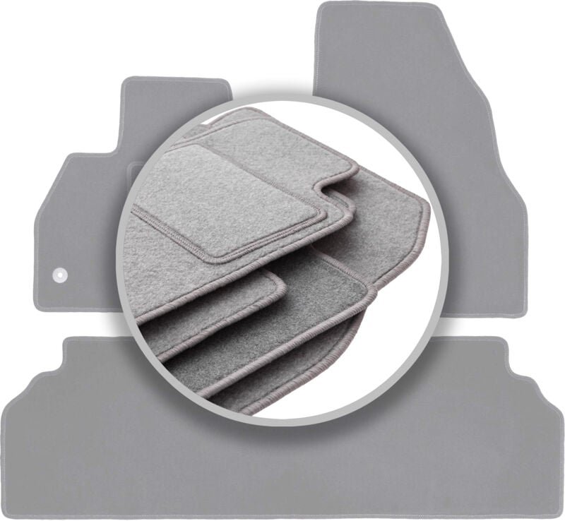 Graue Fußmatten für: Mercedes Citan Kombivan (2012-)