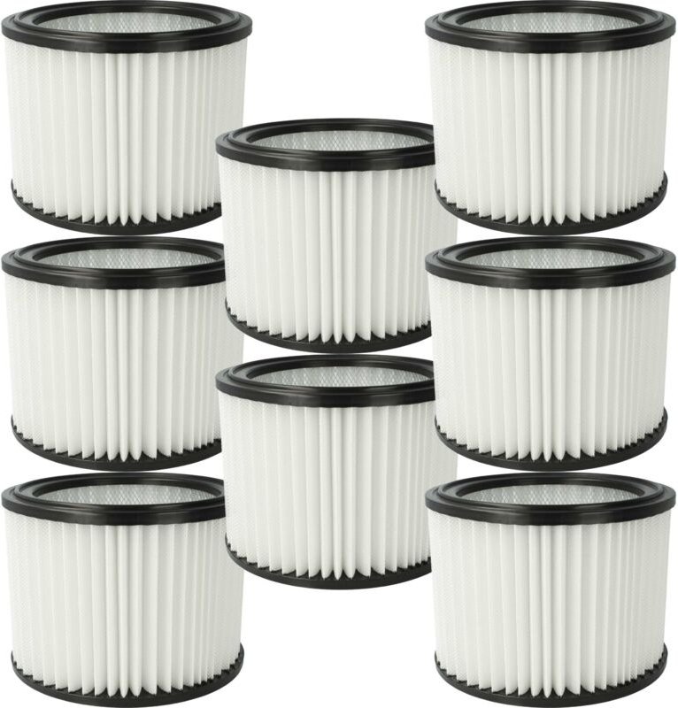 8x Filterelement Ersatz für Hitachi / HiKOKI 4100601 für Nass-/Trockensauger - Feinstaubfilter, Mikrovlies / Kunststoff ...