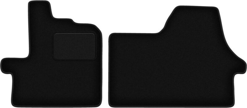 Schwarze Veloursmatten für: Peugeot Boxer III Kastenwagen (2014 - )