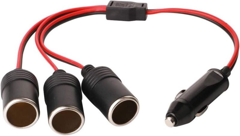 Thumbnail - Auf 3 Zigarettenanzünder-Verlängerungskabel, Stecker auf Buchse für Auto-Zigarettenanzünder, dc 12 v 24 v Splitter-Adapt...
