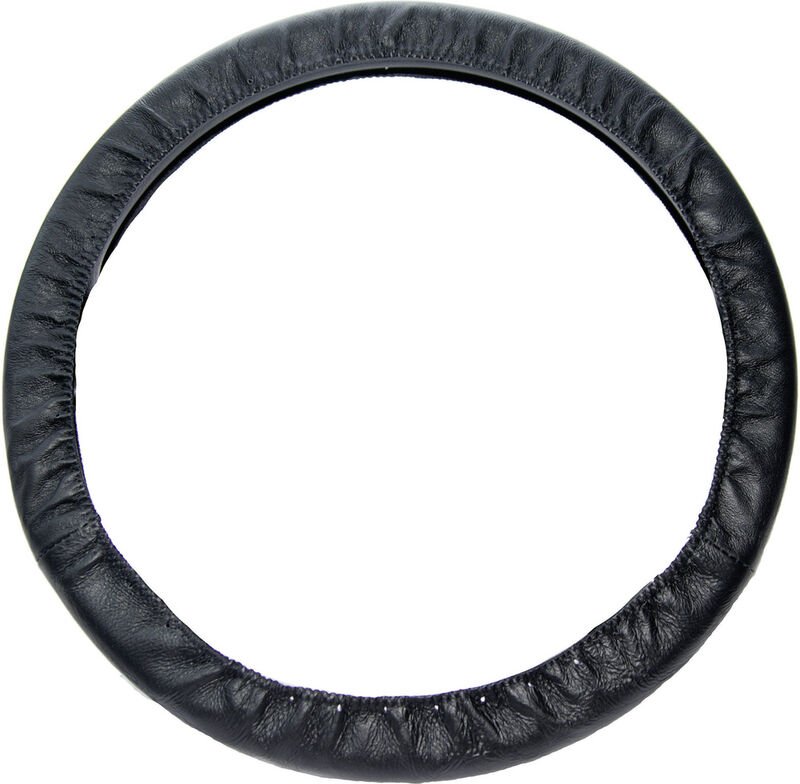 Hp Autozubehör - 19782 Lenkradbezug Echtleder Schwarz 36 - 38 cm