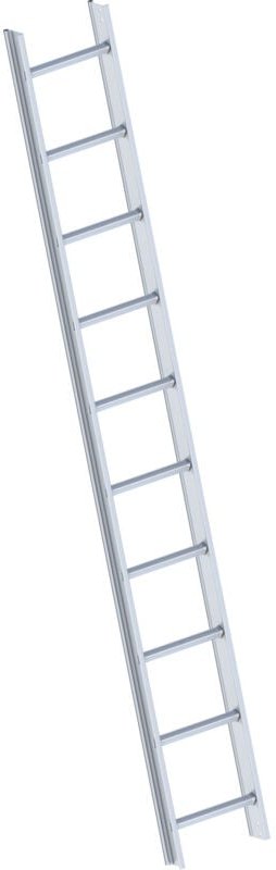 Layher 1051 Dachleiter aluminium 10 Sprossen